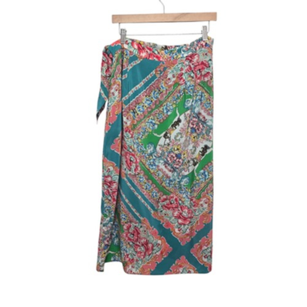 Maeve Multicolor Patterned Midi Skirt